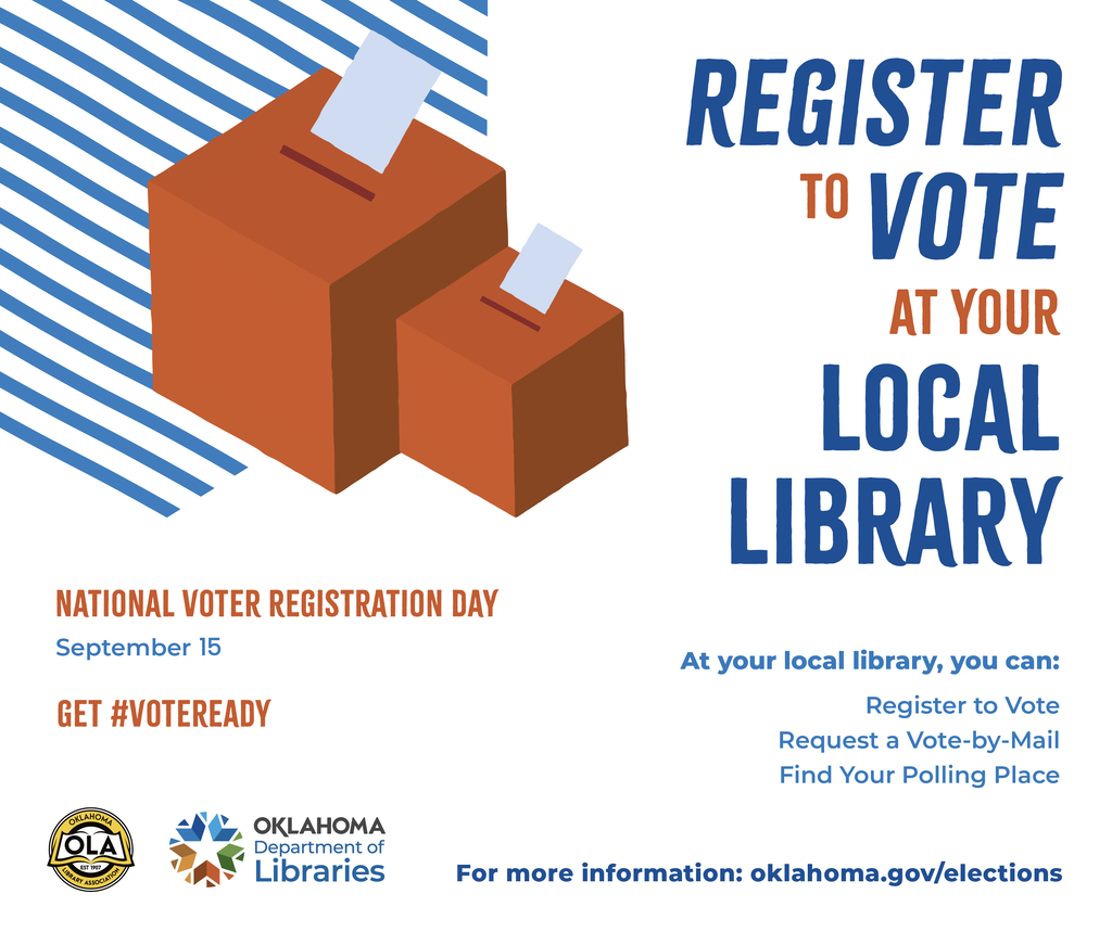Register to vote at your local library 