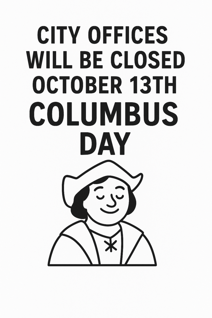 Columbus Day Closure