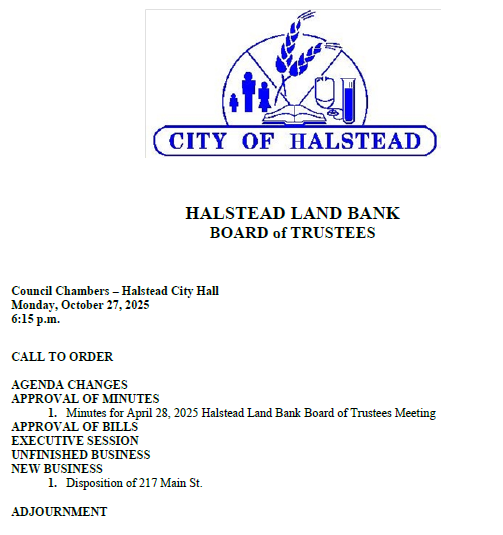 10-27-2025 Land Bank Agenda
