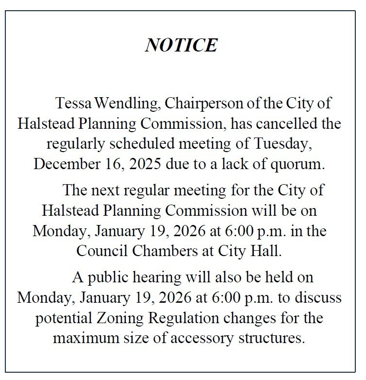 Meeting Cancellation Notice
