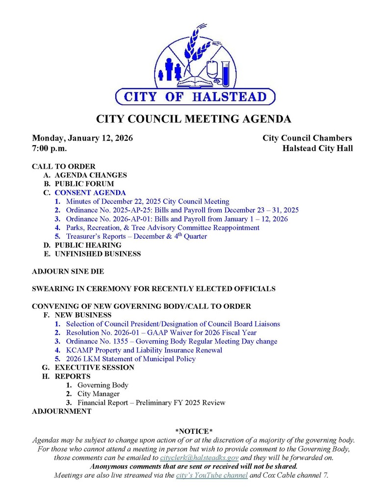 council agenda 1-12-26