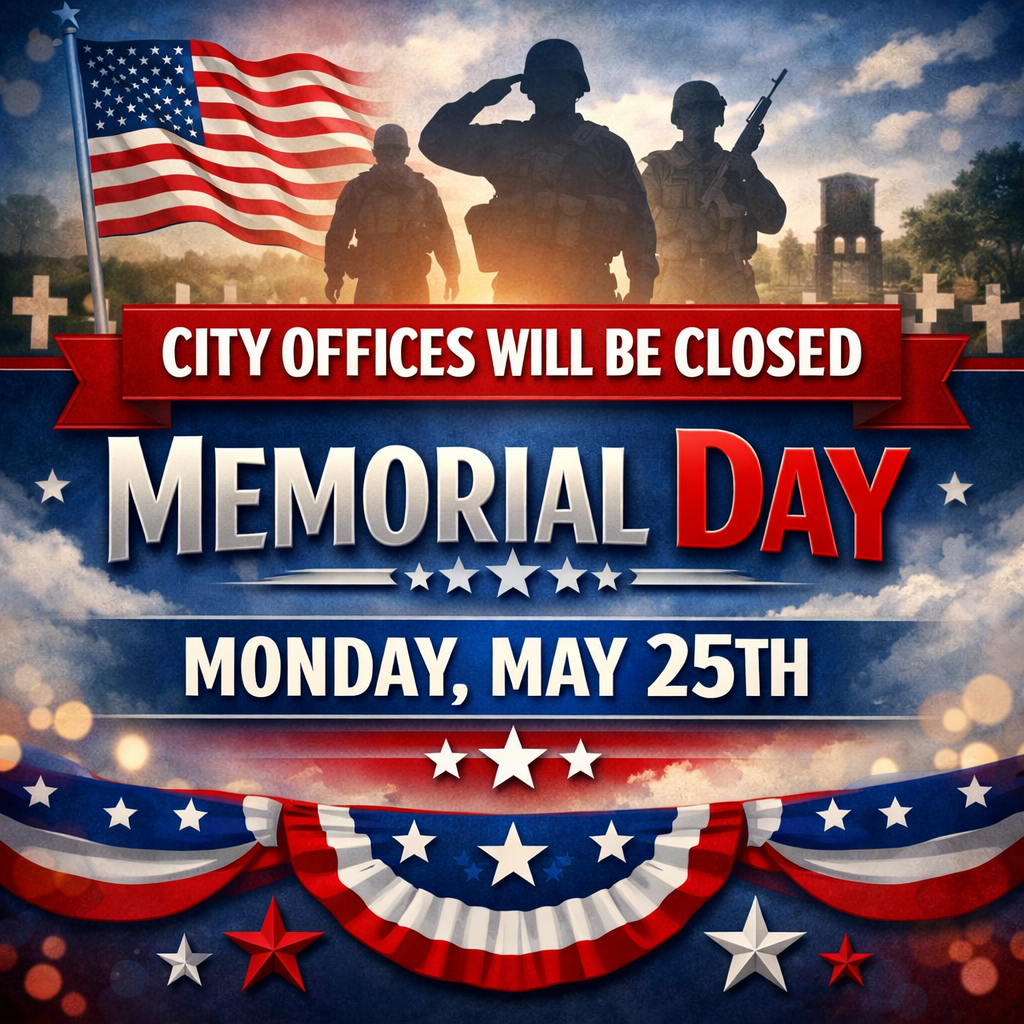 CLOSED Memorial Day 2026