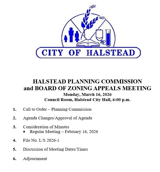 Planning & Zoning Meeting scheduled for March 16, 2026 at 6:00 p.m.  