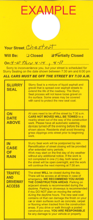 Slurry Sealing Door hanger