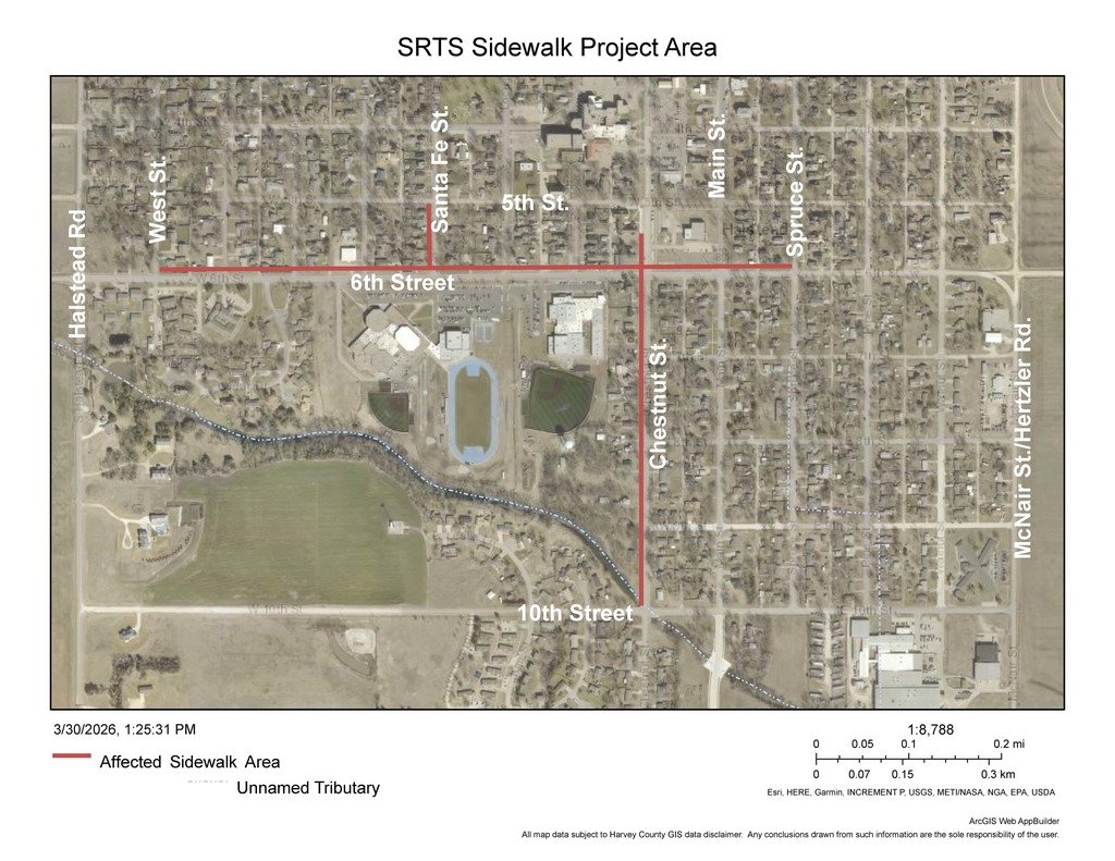 Safe Routes to School (SRTS) Sidewalk Project Area