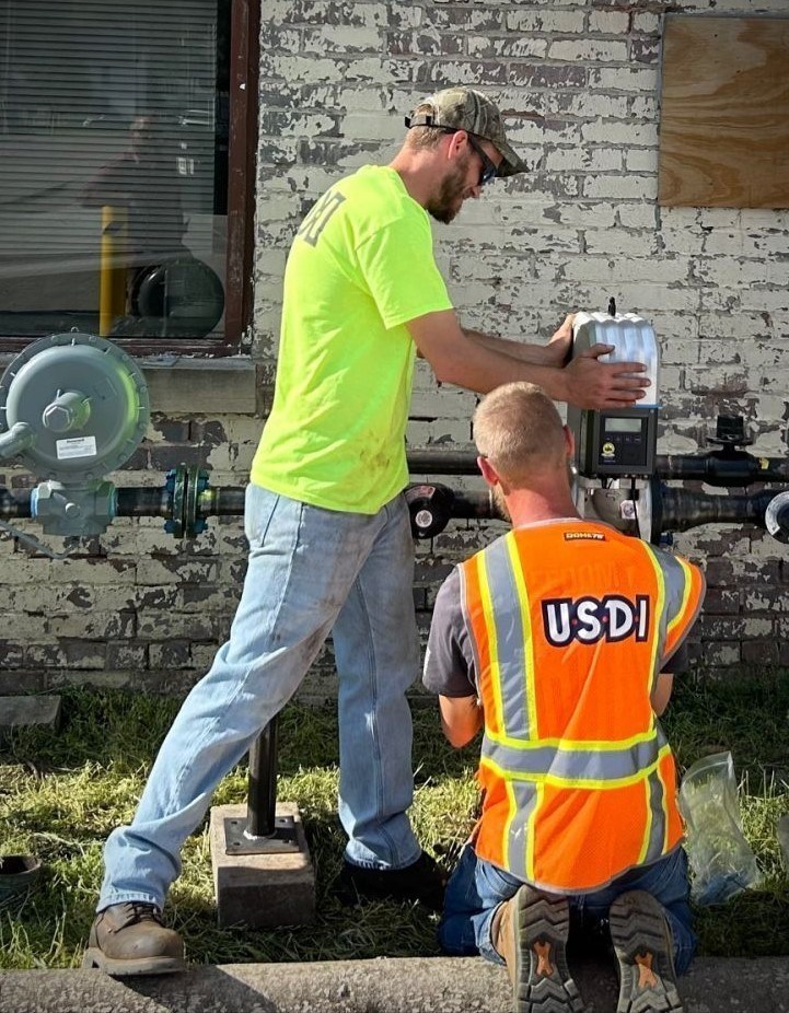 USDI Workers conducting meter survey