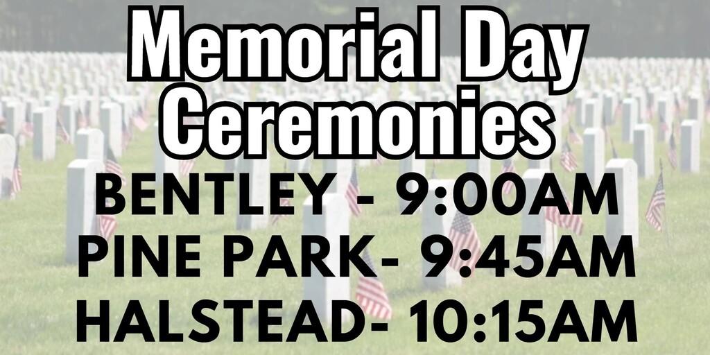 Memorial Day Ceremony Times