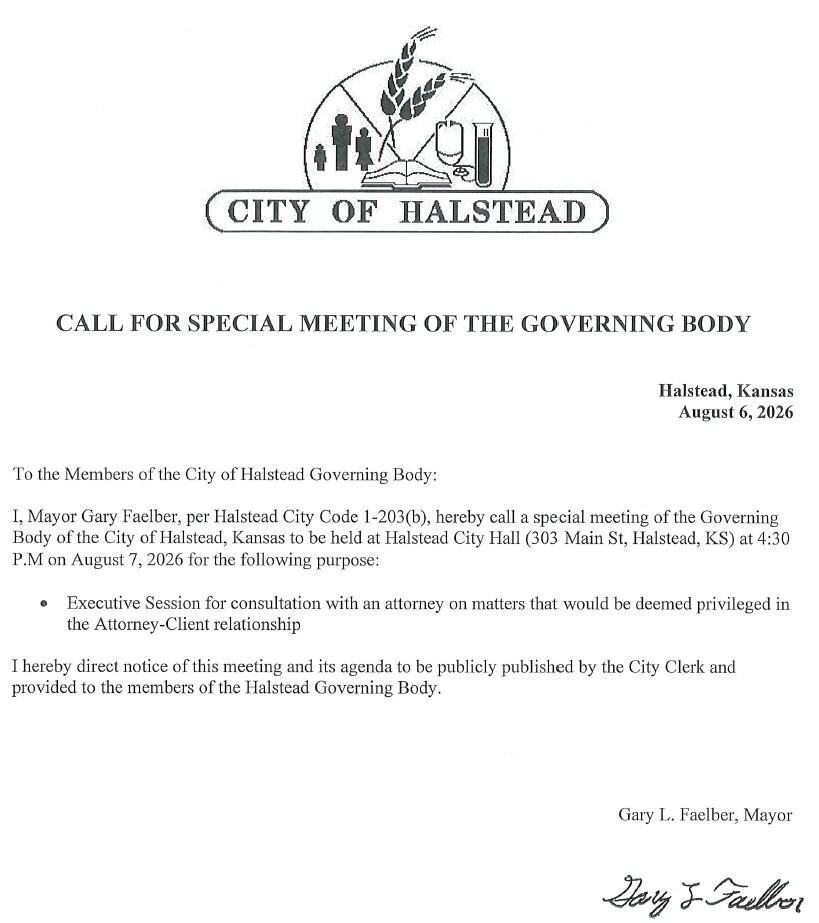 08-07-2026 Special Meeting Call