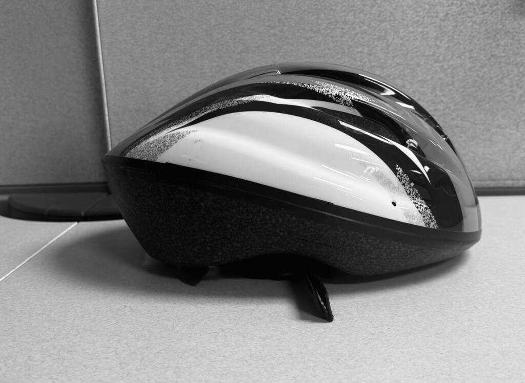 missing bike helmet