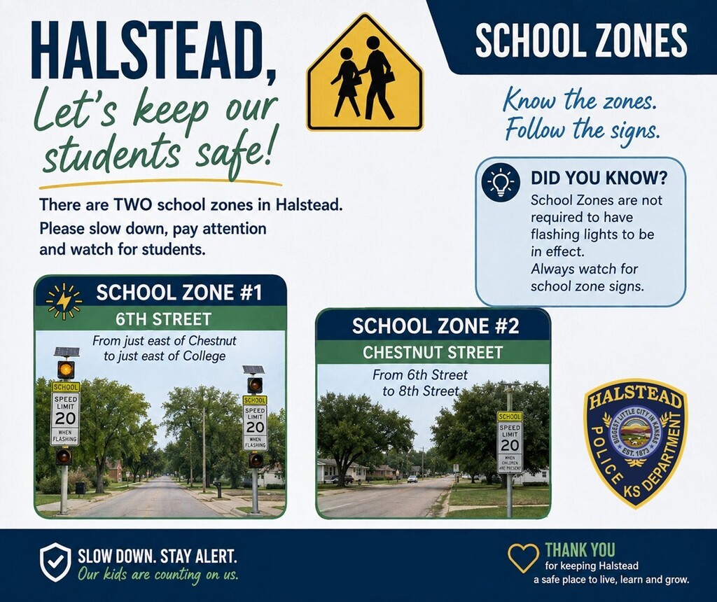 School Zones in Halstead