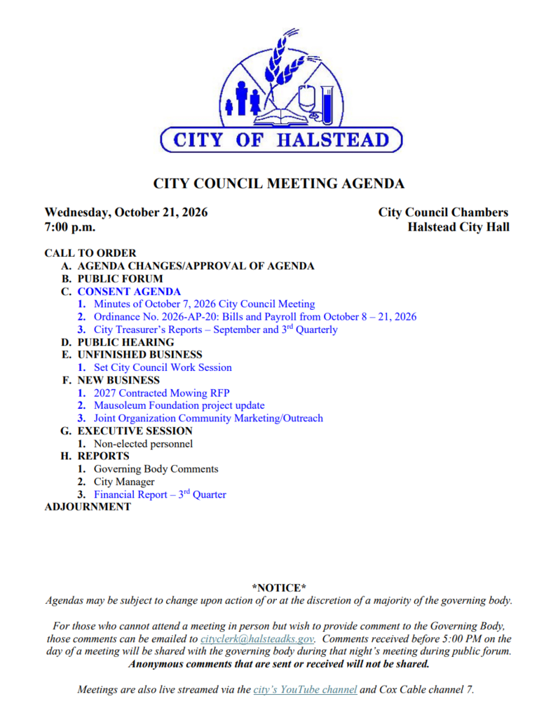 City Council Agenda 10-21-2026