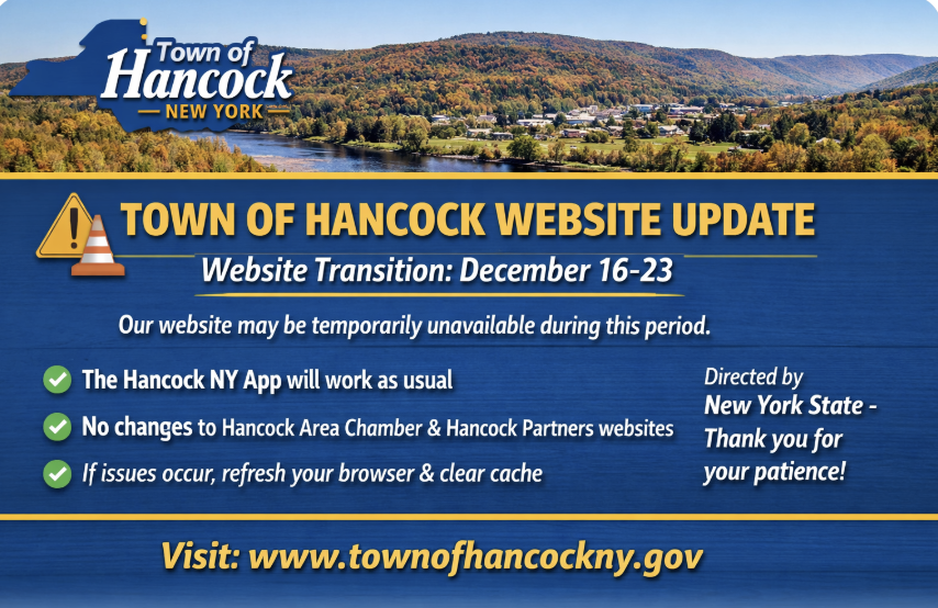 town of hancock web banner