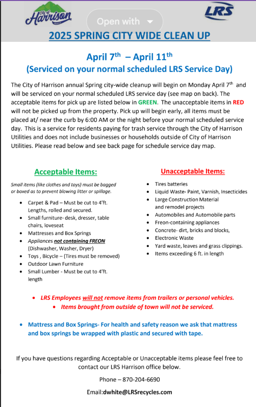 Spring Clean up