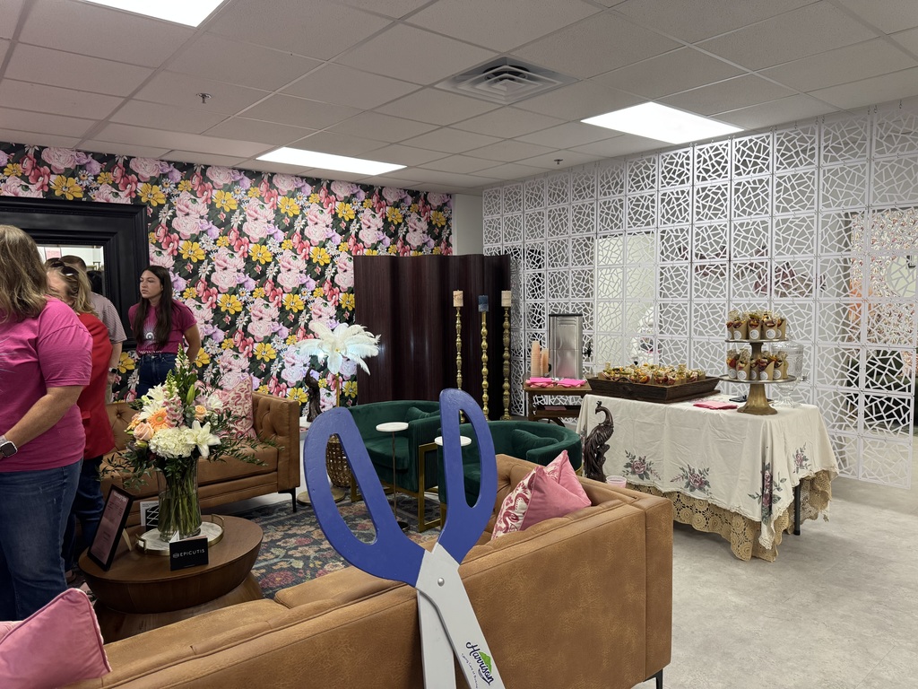 Beautiful decor and snacks for the open house