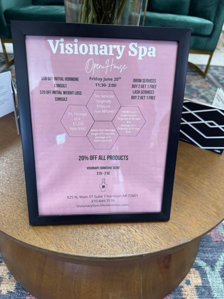 Services at Visionary Spa