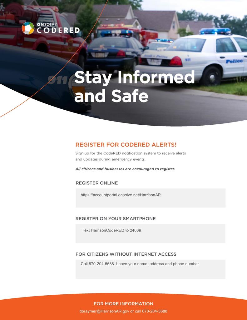 CodeRED sign up information