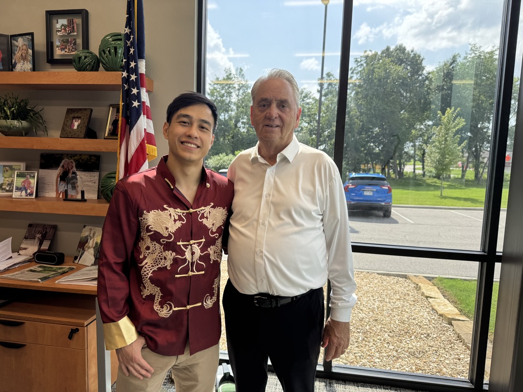 Edward Leung with Mayor Jackson