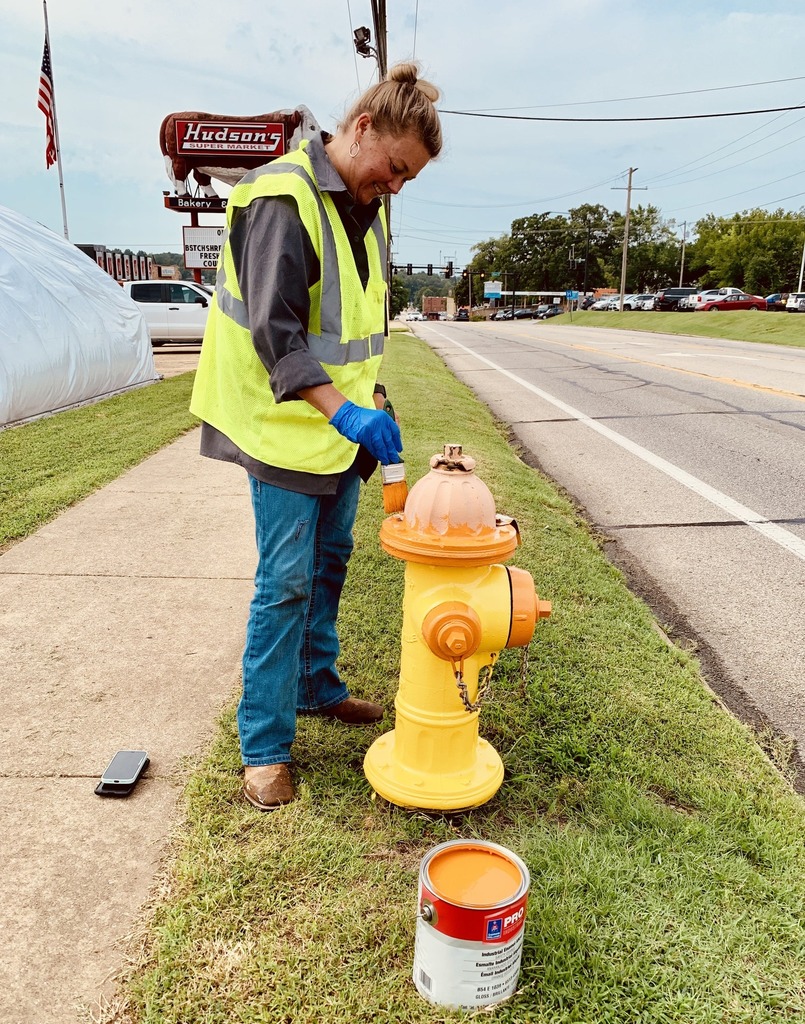 Painting Fire Hydrant
