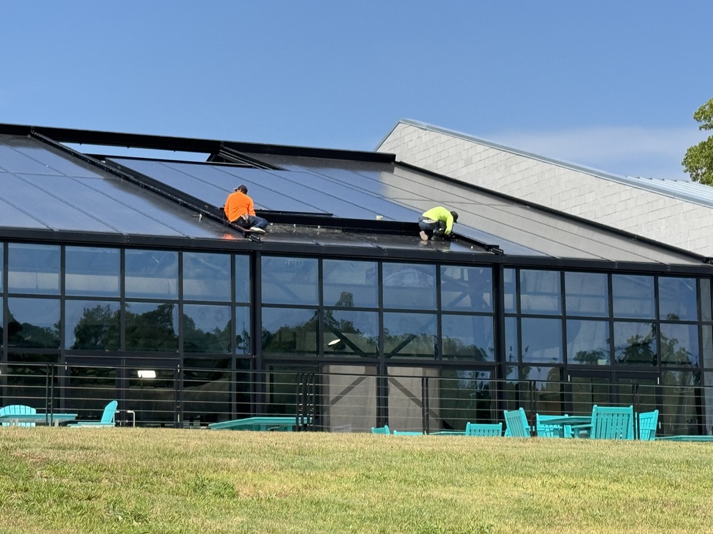 Checking the ceiling parts of Creekside Aquatics