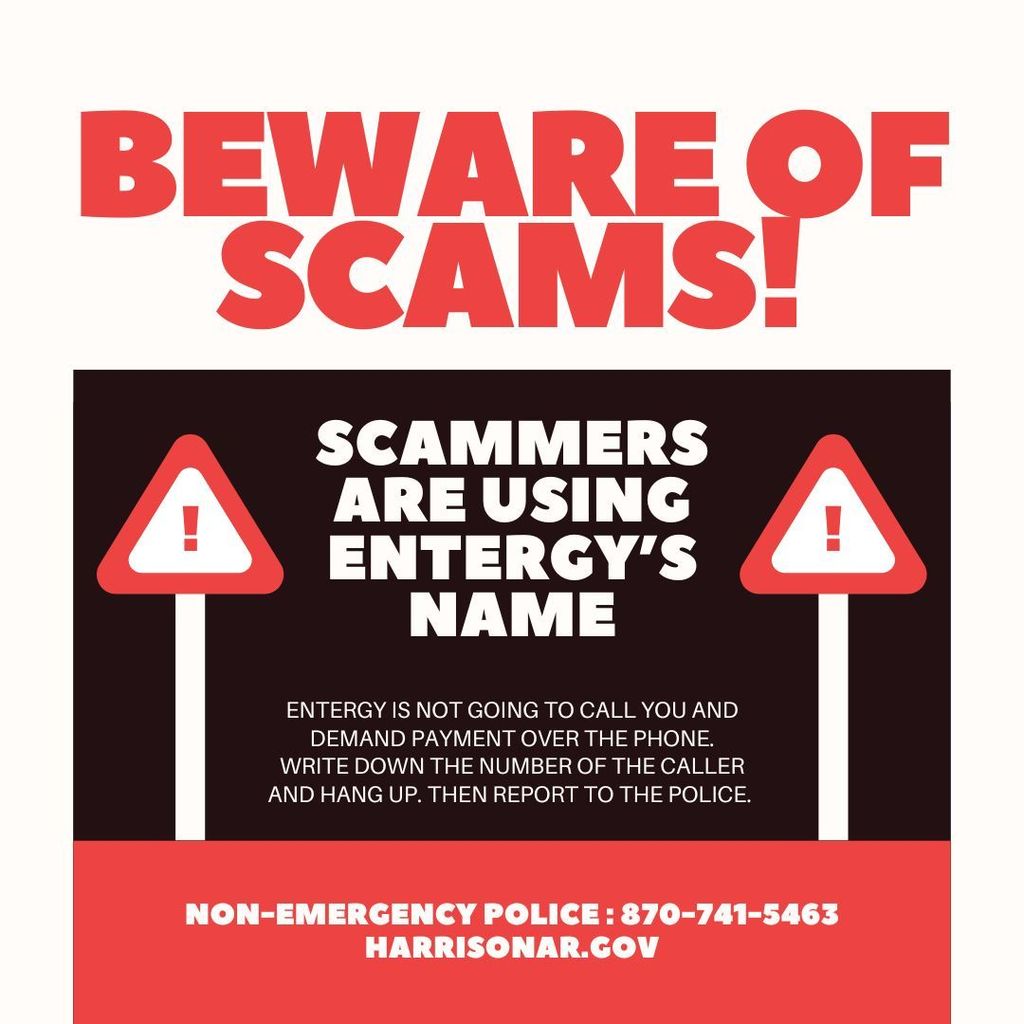 Scammers are using the Entergy name