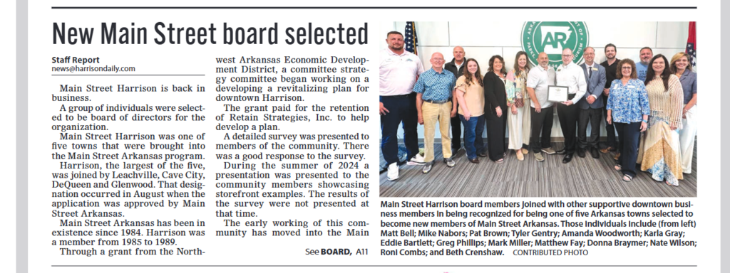 Main Street Board of Directors