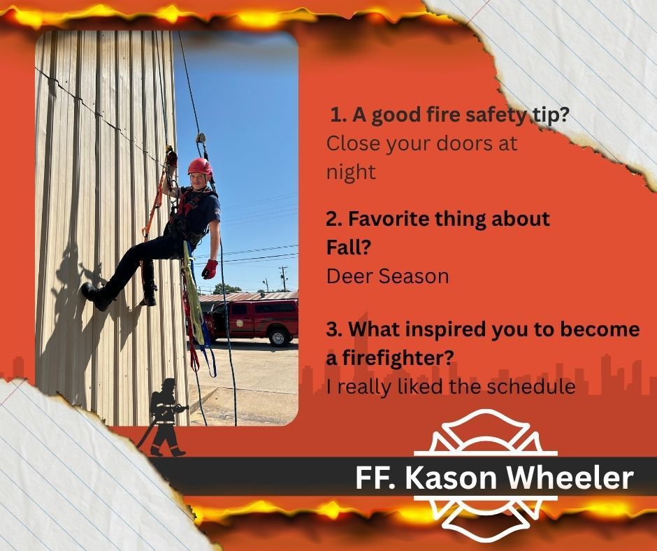 Firefighter Kason Wheeler