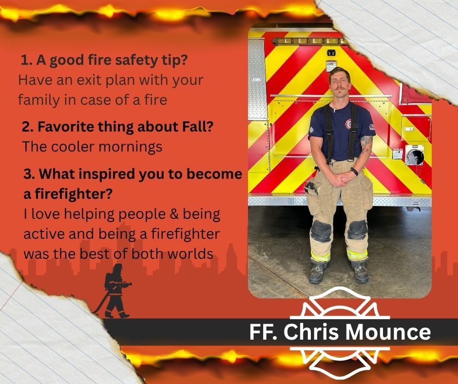 Firefighter Chris Mounce