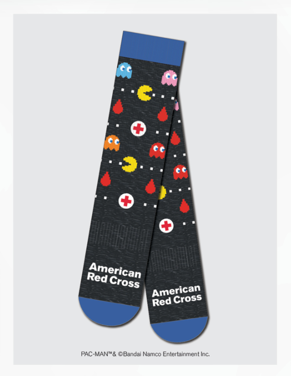 Free Pac Man Socks for every donor