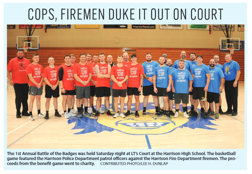Firefighters, police play ball
