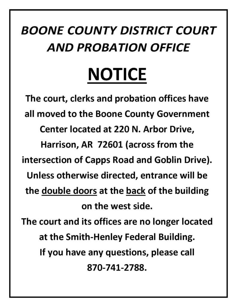 District Court Notice