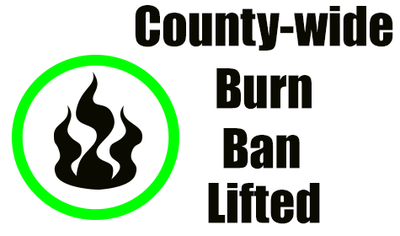 Burn Ban Lifted