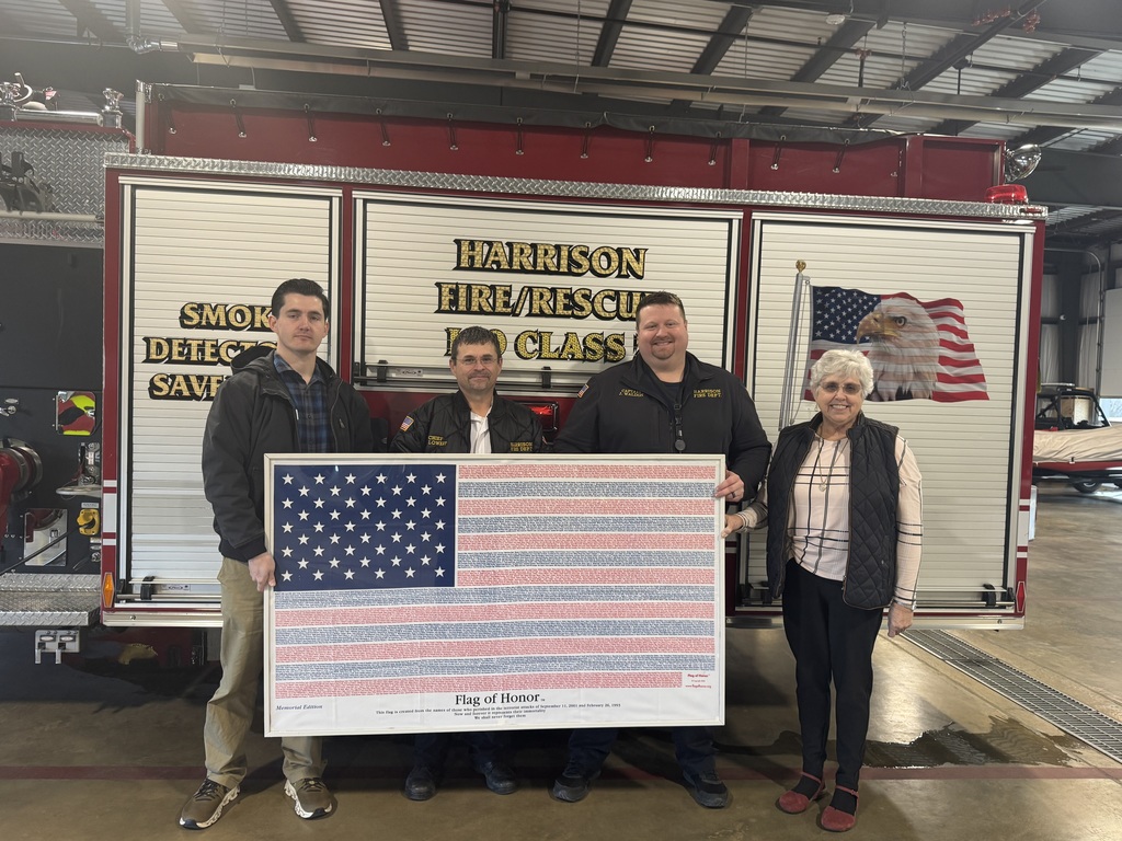 Framed Flag presentation