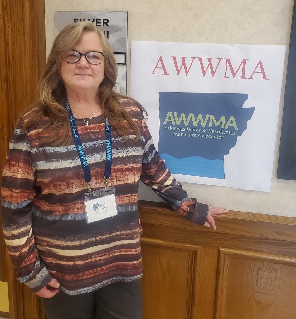 Katheryn at a wastewater conference