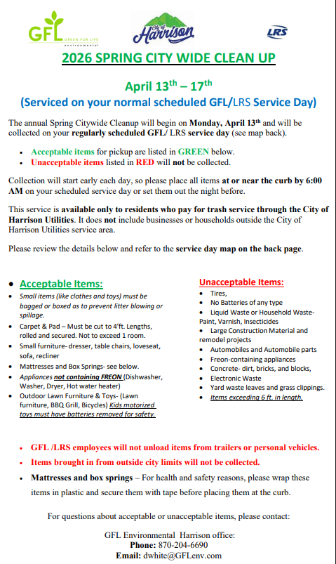 2026 Acceptable and not acceptable items