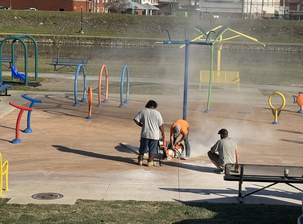 Repairing splash pad