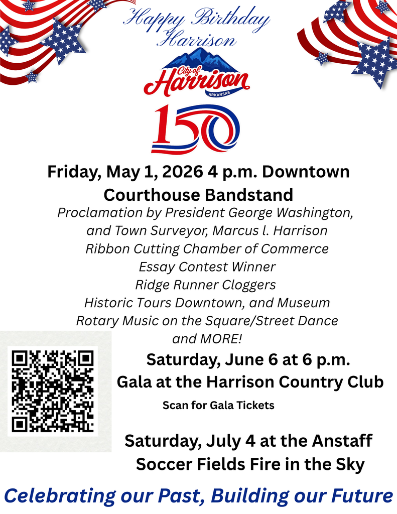 Harrison150 May 1 Schedule