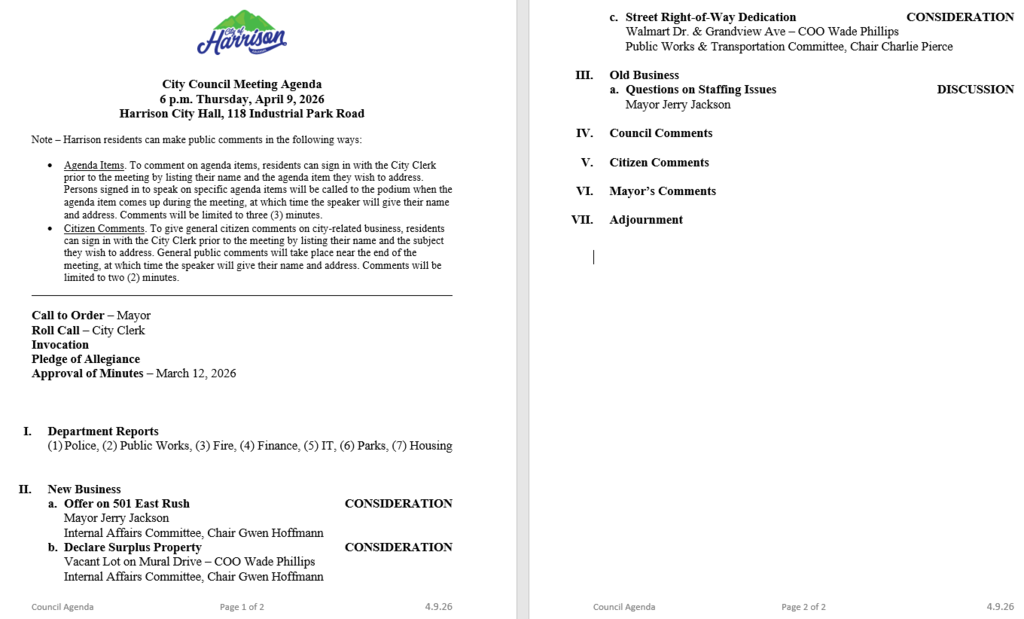 Agenda 4.9