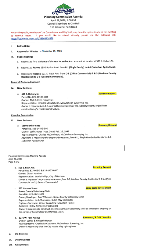 Planning Commission Agenda