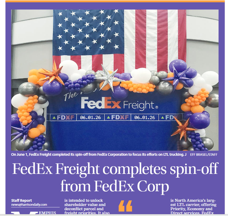 FedEx Freight Spin-off