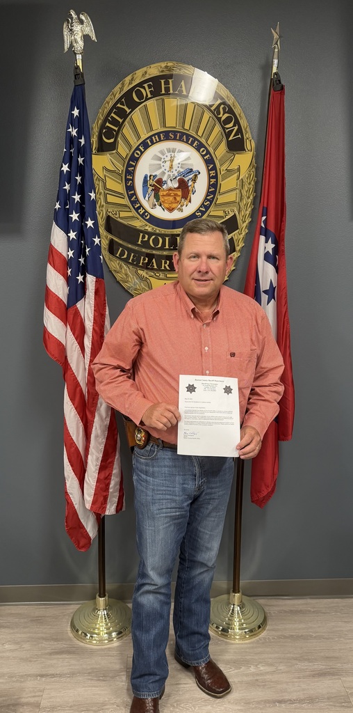 Chris Graddy with letter from Tennessee Sheriff