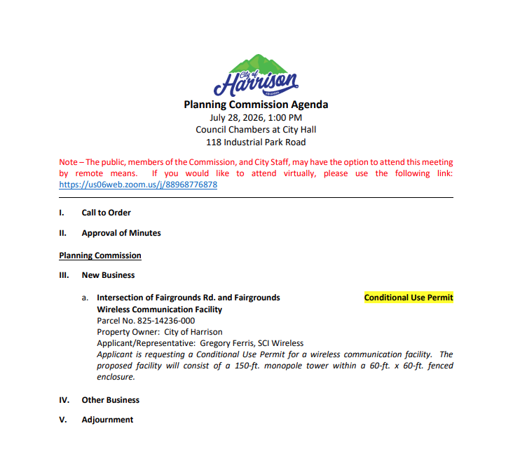 PC Proposed agenda