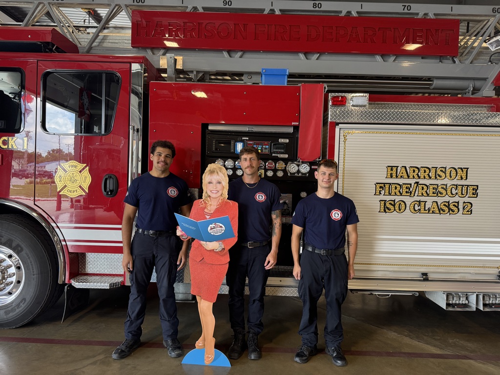 Dolly with Firefighters