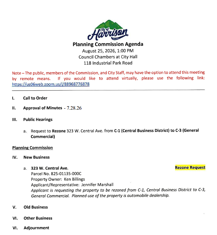 Planning Commission Agenda
