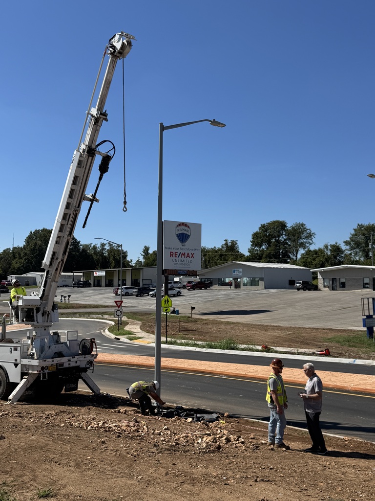 New street light on Goblin Drive