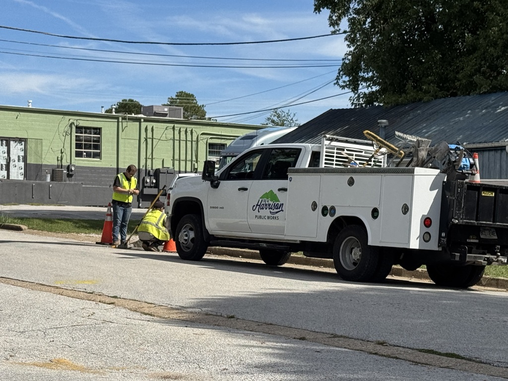 Sewer Construction crew working last week.