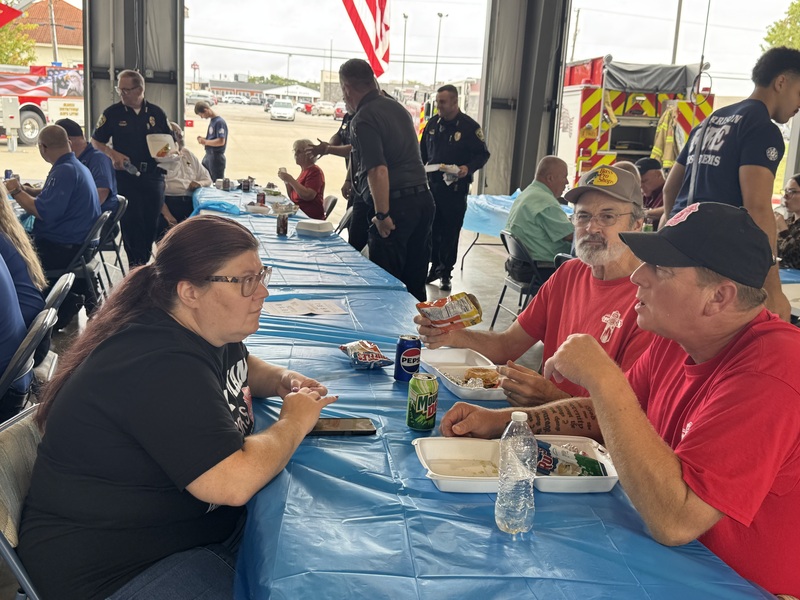 Responders Eating Lunch