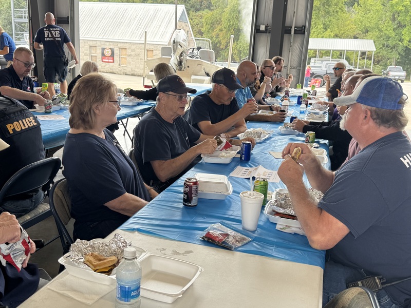 First Responders Eating Lunch