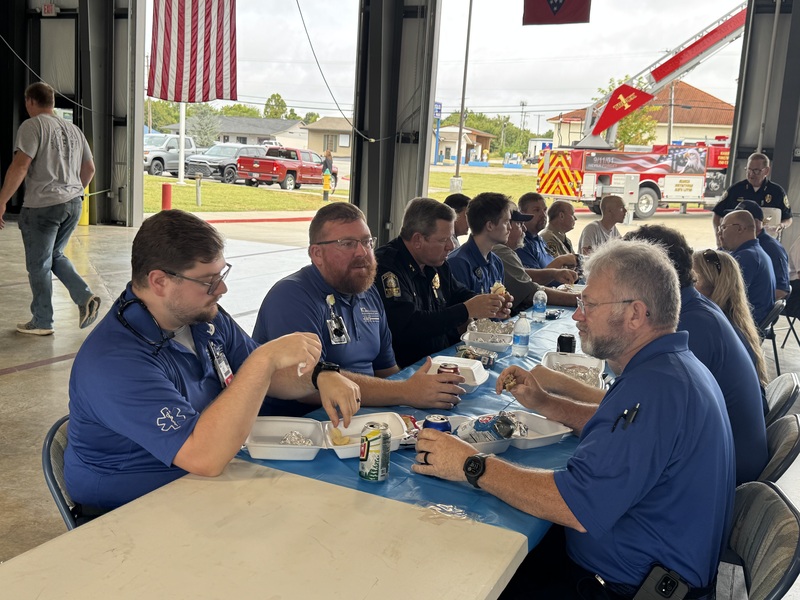 Responders Eating Lunch