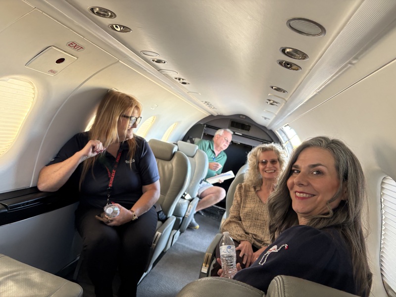 Inside the Boutique jet
