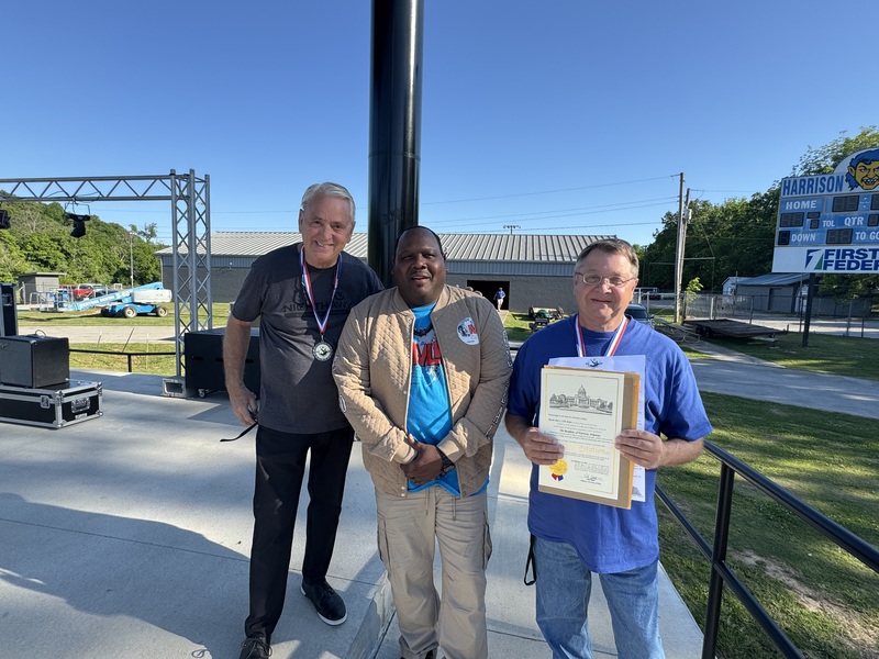 Mayor Jackson, DuShun and Mitch Magness